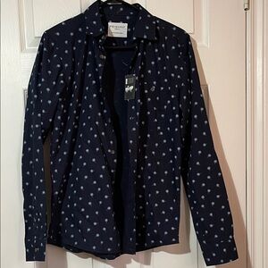 Primark Dark Blue Shirt with Light Pattern